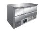 Preview: SARO Kühltisch mit 6 Schubladen, Modell VIVIA S 903 S/S TOP 6x 1/2 GN