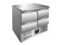 Preview: SARO Kühltisch mit Schubladen, Modell VIVIA S901 S/S TOP 4x 1/2 GN