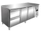 Preview: SARO Kühltisch mit 2 Türen und 1x 2er Schubladenset, Modell KYLJA 3110 TN
