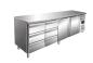 Preview: SARO Kühltisch mit 2 Türen und 2x 3er Schubladenset, Modell KYLJA 4150 TN