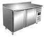 Preview: SARO Kühltisch mit 2 Türen und Aufkantung, Modell KYLIA GN 2200 TN