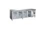 Preview: SARO Kühltisch mit 4 Glastüren, Modell GN 4100 TNG