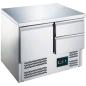 Preview: SARO Kühltisch mit Tür und Schubladen, Modell ES 901 S/S TOP 1/2
