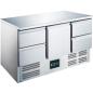 Preview: SARO Kühltisch mit Tür und Schubladen, Modell ES 903 S/S TOP 1/4