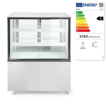 Kühlvitrine mit 2 Regalen, Arktic, 410L, 230V/490W, 1215x675x(H)1210mm