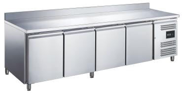 SARO Kühltisch mit 4 Türen und Aufkantung, Modell EGN 4200 TN