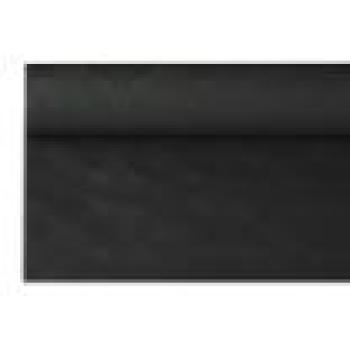 6xPapiertischtuch mit Damastprägung 8 m x 1,2 m schwarz