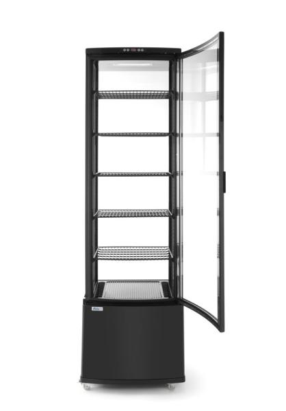 Kühlvitrine 270 Liter, Arktic, schwarz, Schwarz, 230V/290W, 556x526x(H)1913mm