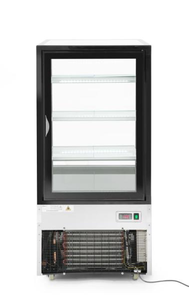 Kühlvitrine mit 3 geneigten Regalen, Arktic, 300L, 230V/480W, 650x805x(H)1445mm