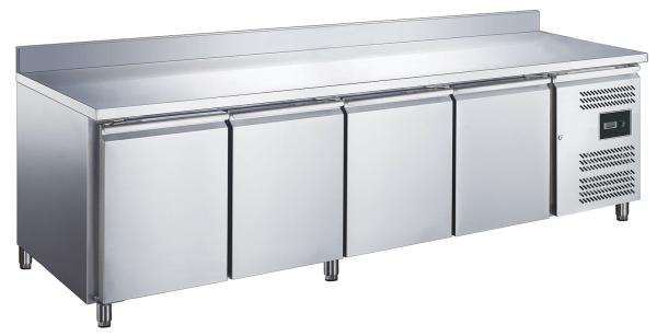 SARO Kühltisch mit 4 Türen und Aufkantung, Modell EGN 4200 TN