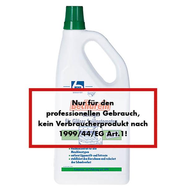 6x"Dr. Becher" Becharein Reiniger 2 l für Gläserspülautomaten