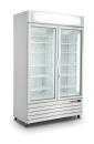 SARO Tiefkühlschrank mit 2 Glastüren, Modell D 800 - weiß