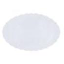 10x500 Plattenpapiere oval 23 cm x 35,5 cm weiss