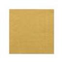 14x20 Servietten, 3-lagig 1/4-Falz 25 cm x 25 cm gold