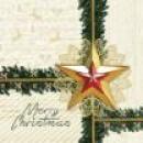 8x50 Servietten, 3-lagig 1/4-Falz 40 cm x 40 cm "Golden Star"