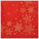 15x20 Servietten, 3-lagig 1/4-Falz 40 cm x 40 cm rot "Christmas Shine"